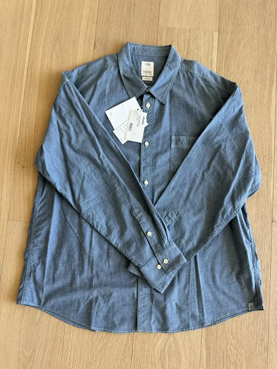 1920 SHIRT L/S DMGD 인디고 4 사이즈